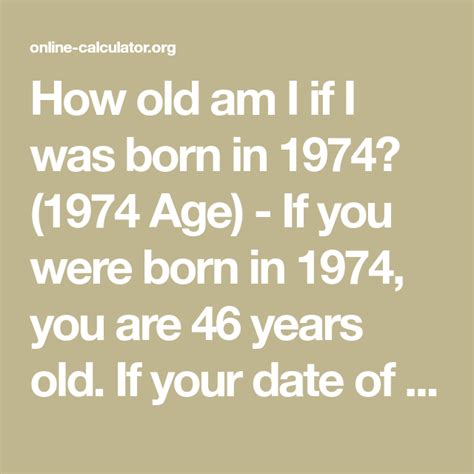 how old am i if i was born in 1975